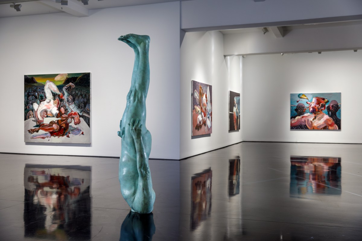 Ben Quilty The Beach, installation view Tolano Galleries, 2021.