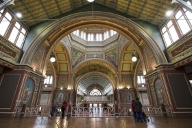 Inside the Royal Exhibition Building.