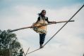 On the Move is ArtsHub’s weekly round-up of Australian arts sector comings and goings. A young woman practices slackrope walking.